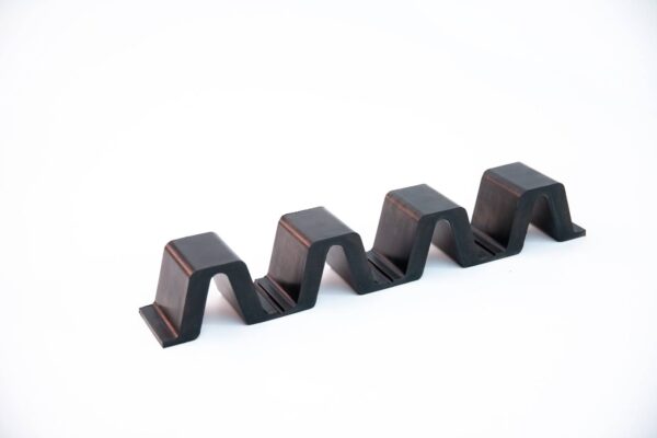 Rubber shock absorber sleeve
